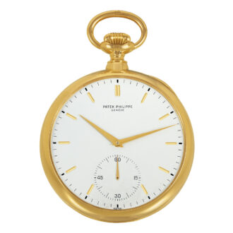 Exceptional Swiss gold one-minute tourbillon watch Circa 1930