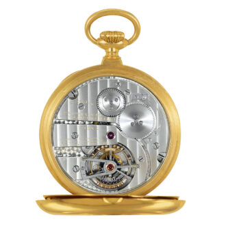 Exceptional Swiss gold one-minute tourbillon watch Circa 1930