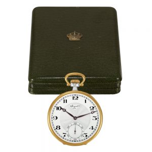 French silver and yellow gold keyless dress watch Circa 1935
