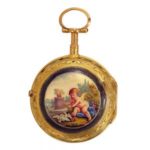 Swiss 18k gold quarter repeating pocket watch Circa 1770
