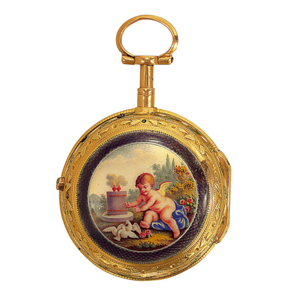 Swiss 18k gold quarter repeating pocket watch Circa 1770