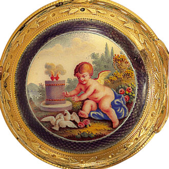 Swiss 18k gold quarter repeating pocket watch Circa 1770