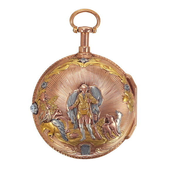 French gold quarter repeating à toc verge watch Circa 1760 French gold quarter repeating à toc verge watch Circa 1760