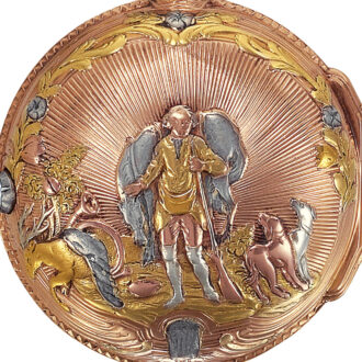 French gold quarter repeating à toc verge watch Circa 1760 French gold quarter repeating à toc verge watch Circa 1760