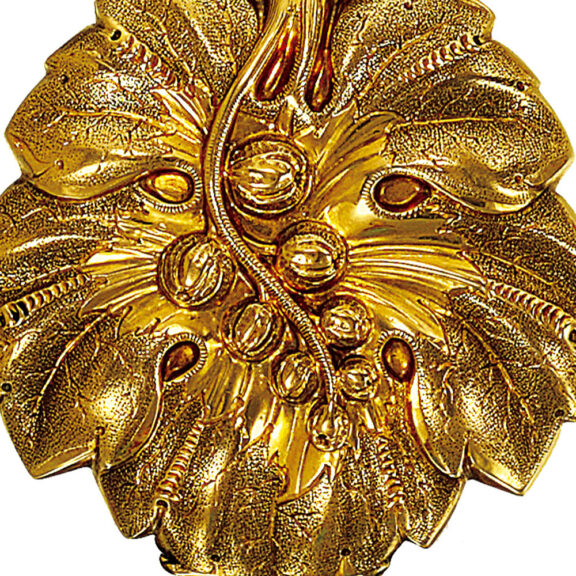 Swiss repousse lady's watch in the shape of a leaf Circa 1860 Swiss repousse lady's watch in the shape of a leaf Circa 1860