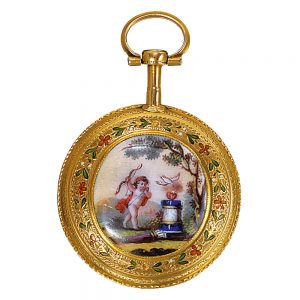 Fine French 20k gold lady's pendant watch Circa 1780