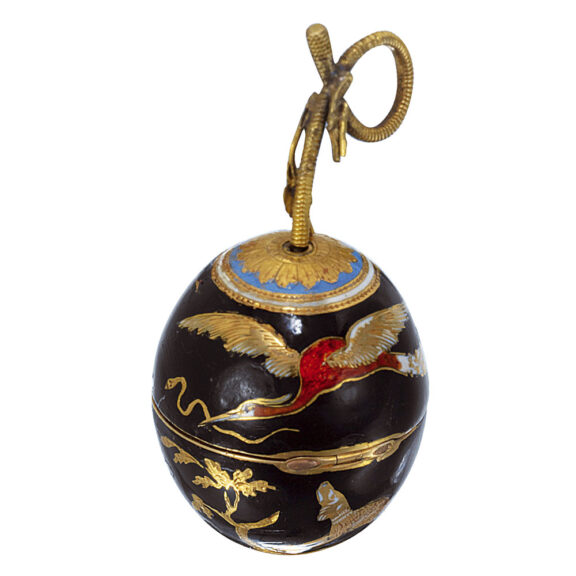 Swiss 18 Carat gold and enamel urn form verge watch Circa 1800