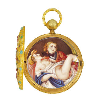Italian varicoloured gold erotic watch for the Italian market Circa 1830