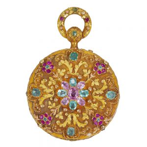 French 18k varicoloured gold quarter repeating watch Circa 1830