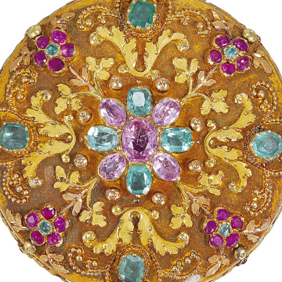 French 18k varicoloured gold quarter repeating watch Circa 1830 French 18k varicoloured gold quarter repeating watch Circa 1830