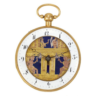 Swiss 18K gold repeater with striking automaton Jacks Circa 1810