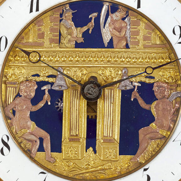 Swiss 18K gold repeater with striking automaton Jacks Circa 1810 Swiss 18K gold repeater with striking automaton Jacks Circa 1810