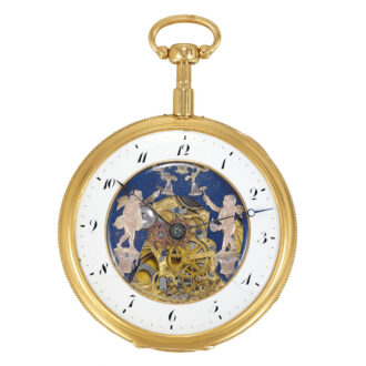 Swiss gold quarter repeater with automaton Jacks Circa 1820 Swiss gold quarter repeater with automaton Jacks Circa 1820