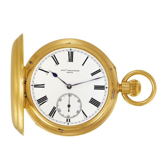 English 18k gold petite/grande sonnerie clockwatch Circa 1878