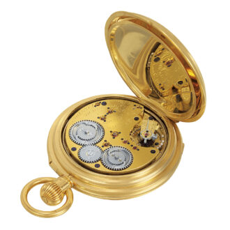 English 18k gold petite/grande sonnerie clockwatch Circa 1878
