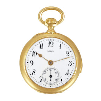 French 18k gold, diamond lady's miniature pendant watch Circa 1900 French 18k gold, diamond lady's miniature pendant watch Circa 1900