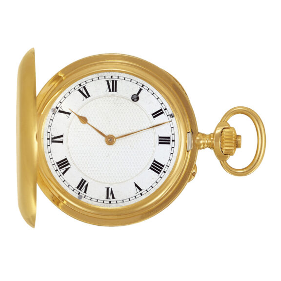 Elegant Swiss 18k gold double-dialled pocket watch Circa 1915 Elegant Swiss 18k gold double-dialled pocket watch Circa 1915