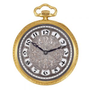 Swiss 18k white and yellow gold keyless watch Circa 1920