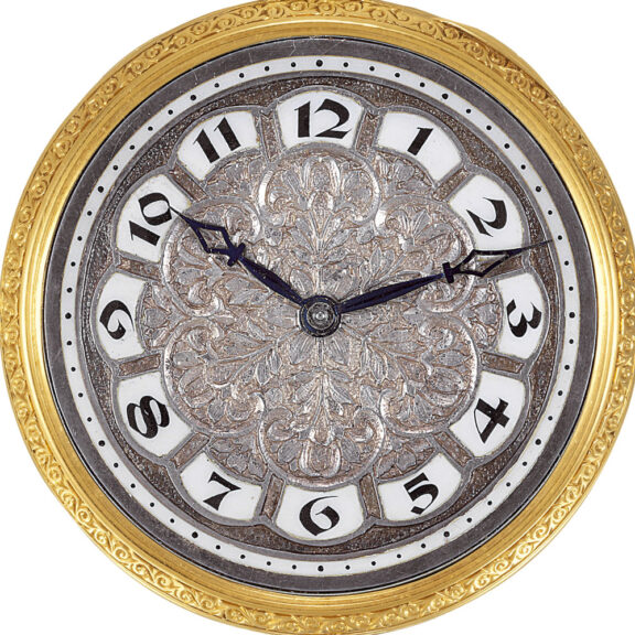 Swiss 18k white and yellow gold keyless watch Circa 1920 Swiss 18k white and yellow gold keyless watch Circa 1920