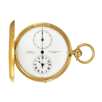 English gold independent dead centre seconds watch Circa 1854