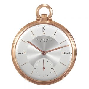 Swiss 18k pink gold open faced lever dress watch Circa 1960