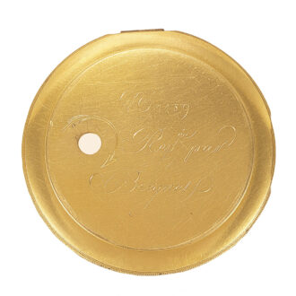 Swiss gold quarter repeater with cylinder escapement Circa 1810