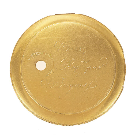 Swiss gold quarter repeater with cylinder escapement Circa 1810 Swiss gold quarter repeater with cylinder escapement Circa 1810
