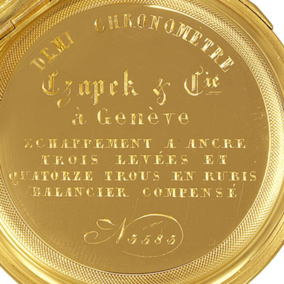 Swiss 18k gold quarter repeating pocket watch Circa 1850 Swiss 18k gold quarter repeating pocket watch Circa 1850