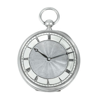 Extremely unusual Swiss silver with two escapements Circa 1870