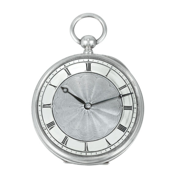 Extremely unusual Swiss silver with two escapements Circa 1870