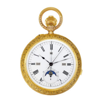 English gold astronomic made for the Italian market Circa 1886