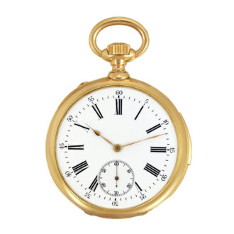 French gold repeater decorated with enamel coat of arms Circa 1890