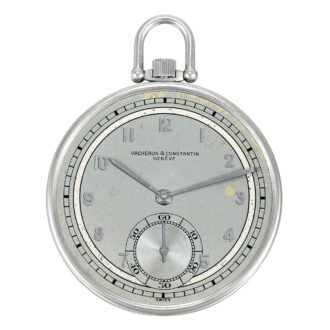 Elegant Swiss platinum keyless Art Deco dress watch Circa 1938
