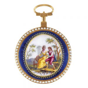 Swiss 18k gold watch made for the Chinese market Circa 1790