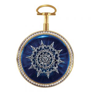 English 22k gold, enamel quarter repeating pocket watch Circa 1794
