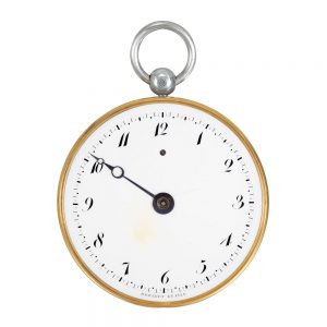 French 18k gold, silver single-handed pocket watch Circa 1804