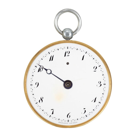 French 18k gold, silver single-handed pocket watch Circa 1804