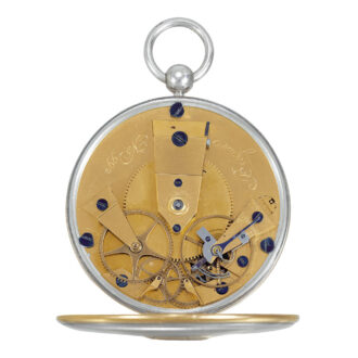 French 18k gold, silver single-handed pocket watch Circa 1804