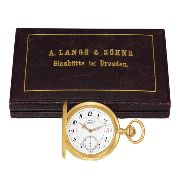 German 18k gold lever with Guillaume balance Circa 1908