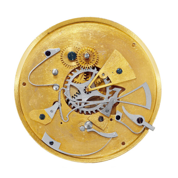 Swiss gold skeletonized watch with dead centre seconds Circa 1820 Swiss gold skeletonized watch with dead centre seconds Circa 1820