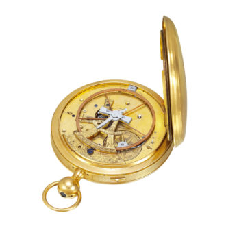 Swiss 18K gold quarter repeater with Pouzait escapement Circa 1810 Swiss 18K gold quarter repeater with Pouzait escapement Circa 1810