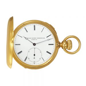 American 18 Carat gold with double wheel escapement Circa 1869