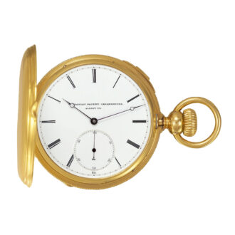 American 18 Carat gold with double wheel escapement Circa 1869