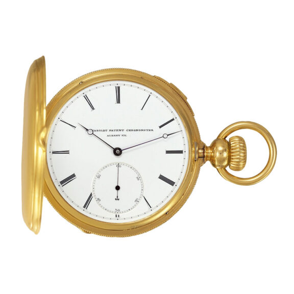 American 18 Carat gold with double wheel escapement Circa 1869