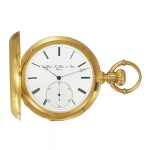 Swiss chronometer with pivoted spring detent escapement Circa 1880