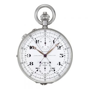 Swiss silver lever deck chronometer pocket watch Circa 1940