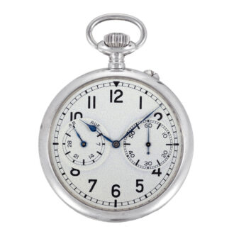 German nickel deck watch with power reserve indication Circa 1942