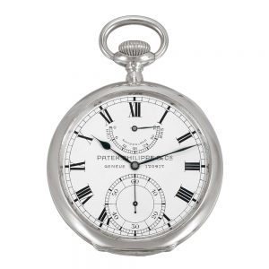 Swiss silver deck watch with 36 hour power reserve Circa 1912