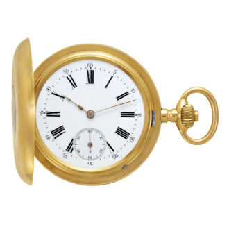 Swiss gold chronometer with pivoted detent escapement Circa 1890