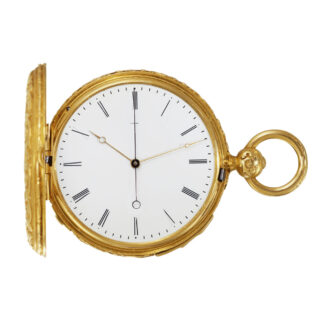 Heavy French 18k gold repeating hunting cased watch Circa 1860 Heavy French 18k gold repeating hunting cased watch Circa 1860